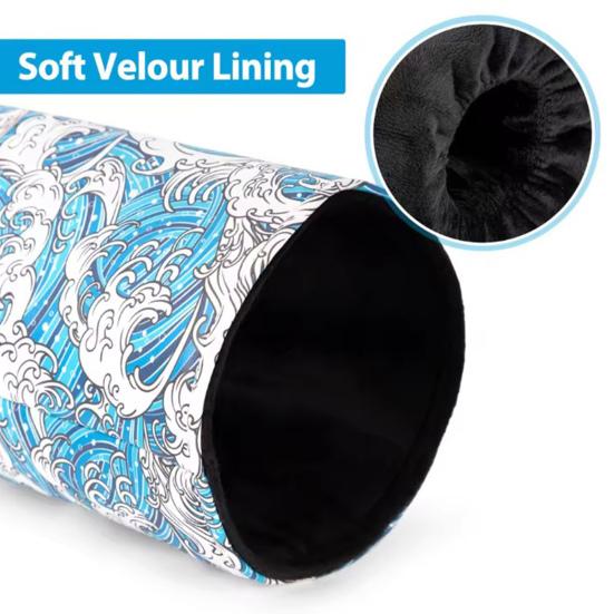 Hawaiian Style Golf Club Cover Sea Wave Tropical Pattern Barrel Driver Headcover Faux Leather Fairway Wood Head Covers Golf Gifts for Men Father