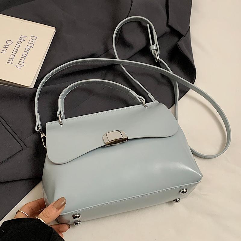 

Trend hot sale fashion Korean version niche simple soft leather tote bag versatile high sense commuter shoulder messenger bag women