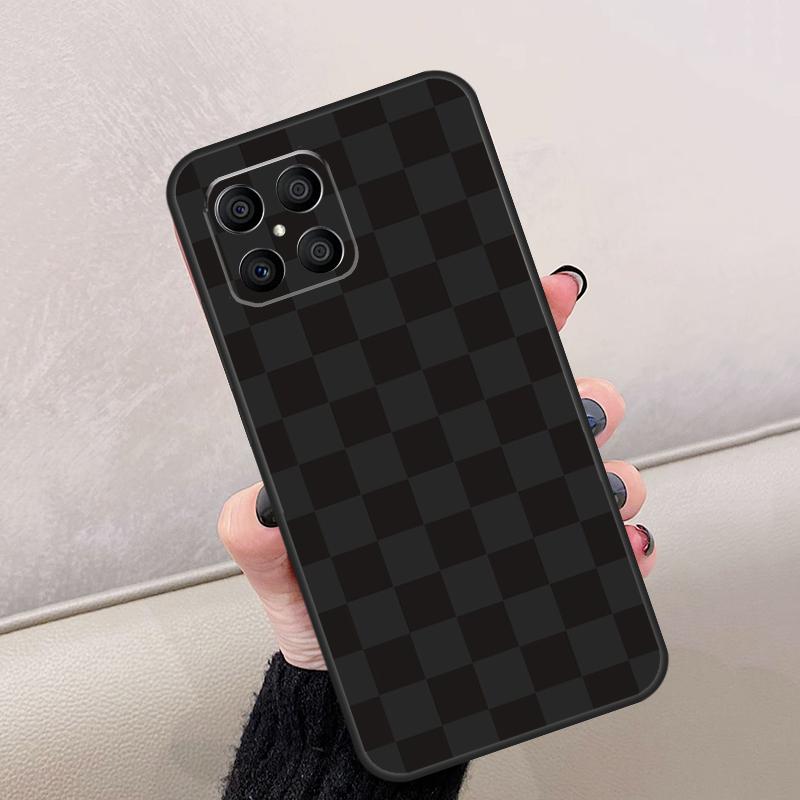 Checkerboard Checkered Board Case For Honor Magic 8 7 6 5 Lite 400 200 Pro 50 70 90 X8c X8b X9a X9b X9c X9d Win RT Cover