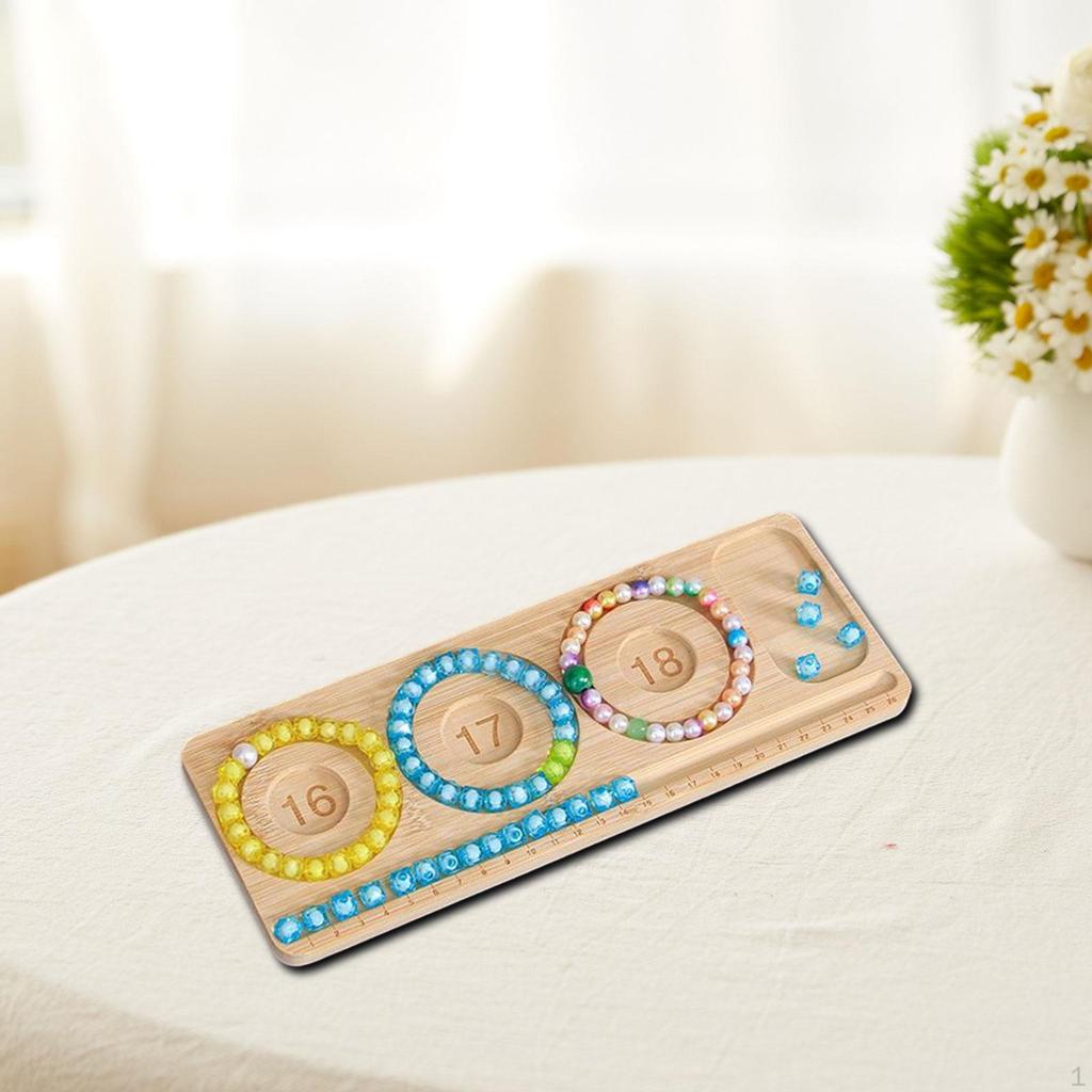 Bead Board Bracelet Making Kit Practical,Portable Accessories Jewelry Tray Organizer for