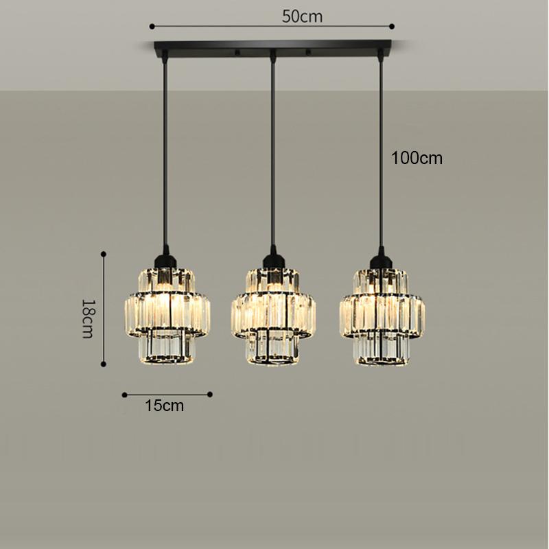 Crystal Ceiling Light Corridor Ceiling Lamp Luxury Balcony Aisle Foyer Kitchen Ceiling Pendant Light Hanging Chandelier Crystal