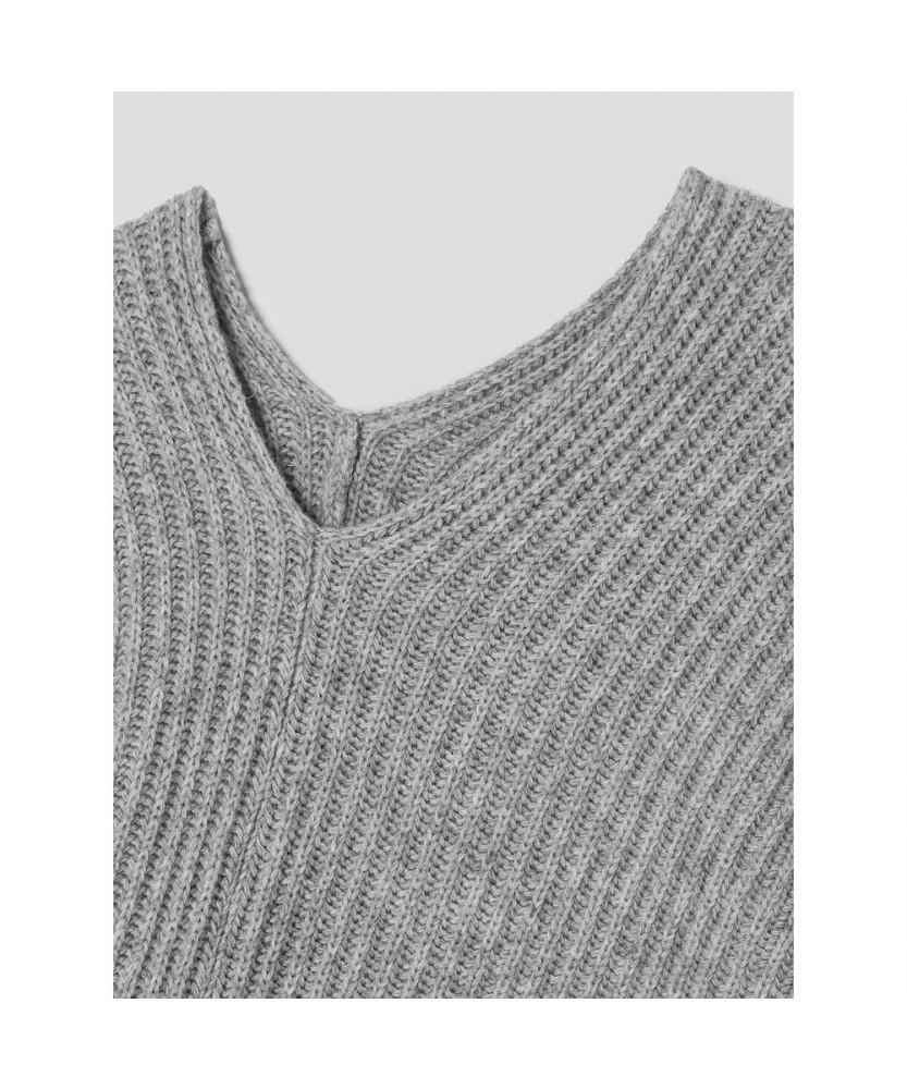 Anggae Paddies Asymmetric Pullover Gray
