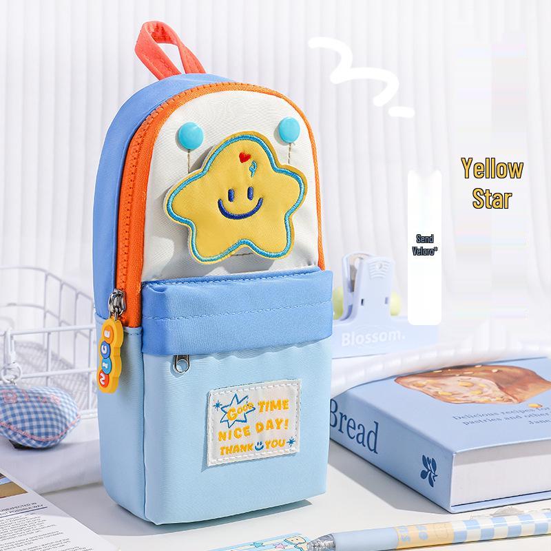 Capybara Girl Large Capacity Double-Layer Pencil Case with Double-Opening Window - Stylish & Unique.