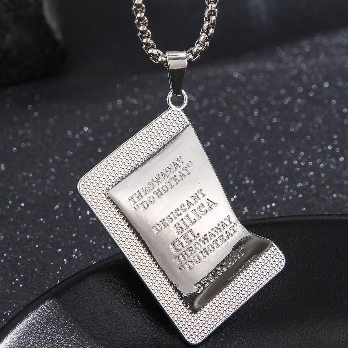 European and American New Fashion Trend Creative Novelty Desiccant Cool Pendant Necklace Versatile 60CM