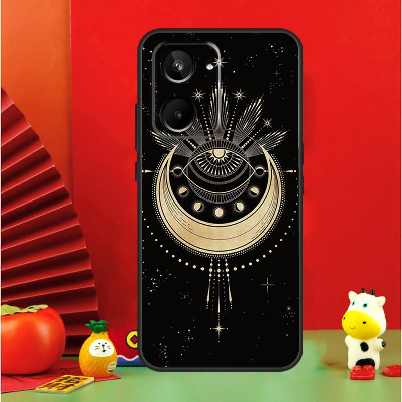 Fortune Telling Moon Stars Hands Art Case For Realme C67 C55 C53 C51 C35 C33 C31 C30 C25s C21Y GT Neo 6 GT5 9 10 11 12 Pro Plus