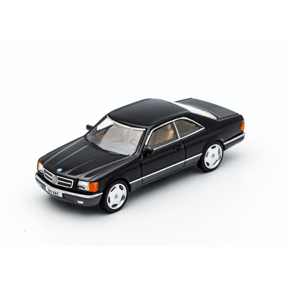 Dct 1/64 500Sec Retro Duitse Coupé Diecast Legering Voertuigmodel Met Transparante Displaydoos Hobby Verzamelobject Speelgoed Cadeaus