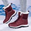 Snow boots women's outdoor travel thickened high-top cotton shoes women's medium boots winter