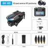 AE8EVO Drone with Screen Control, Brushless Motors, HD Camera, GPS, Foldable Design, Intelligent Obstacle Avoidance, and Remote Display