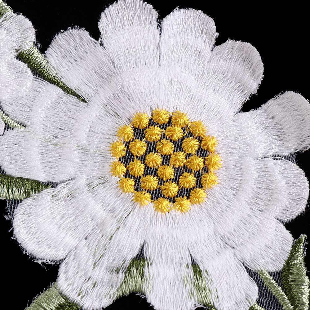 Daisy Clothing Applique Exquisite Clothes Patches Flower Embroidered Patches  Sewing
