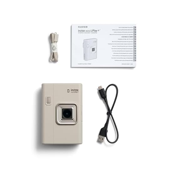 FUJIFILM instax mini LiPlay PLUS Instantní fotoaparát/Tiskárna pro chytré telefony INS LIPLAY PLUS BÉŽOVÁ VN