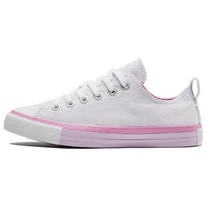 

Converse Chuck Taylor All Star Everyday Versatile Non-slip and Abrasion Resistant Low-Top Canvas Shoes Women s White Pink Purple 41.5