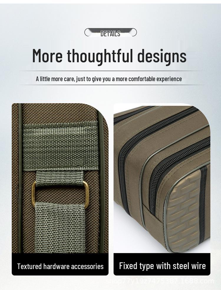 Multi-Layer Fishing Rod and Gear Storage Bag