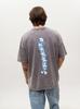 Oversize Men's T-Shirt Gray Acid Wash Smurfs Pickaback M