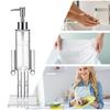 Dispenser Sapone Acrilico Trasparente Bottiglia Ricaricabile Dispenser Sapone di Natale Per Lavello Cucina Per Piano di Lavoro Decorazione Casa Ufficio Appartamento