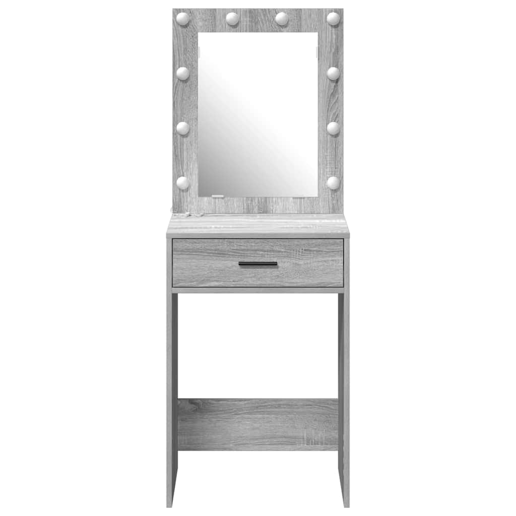 Makeup Table in Grey Sonoma 50 x 41 x 135 cm Particleboard