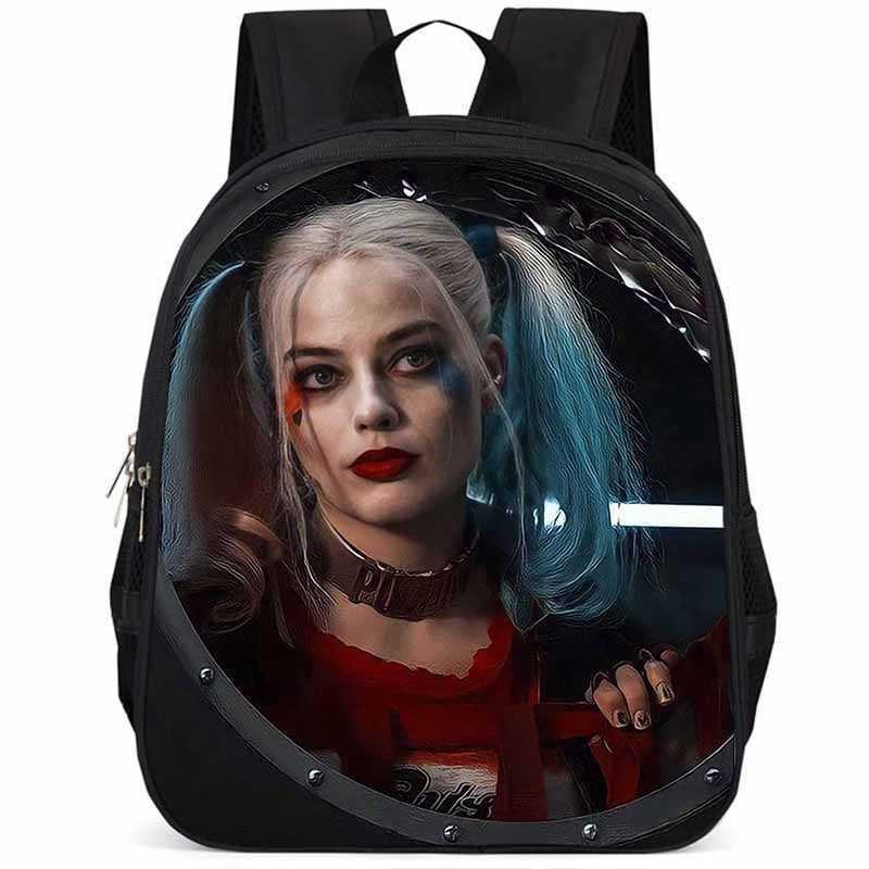 Spacious 15 Inch Harley Quinn Backpack Large Capacity Lightweight Oxford Fabric