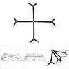 Elastic Crisscross Bed Mattress Sheet Straps Clips Triangle Grippers Holder Fasteners Black