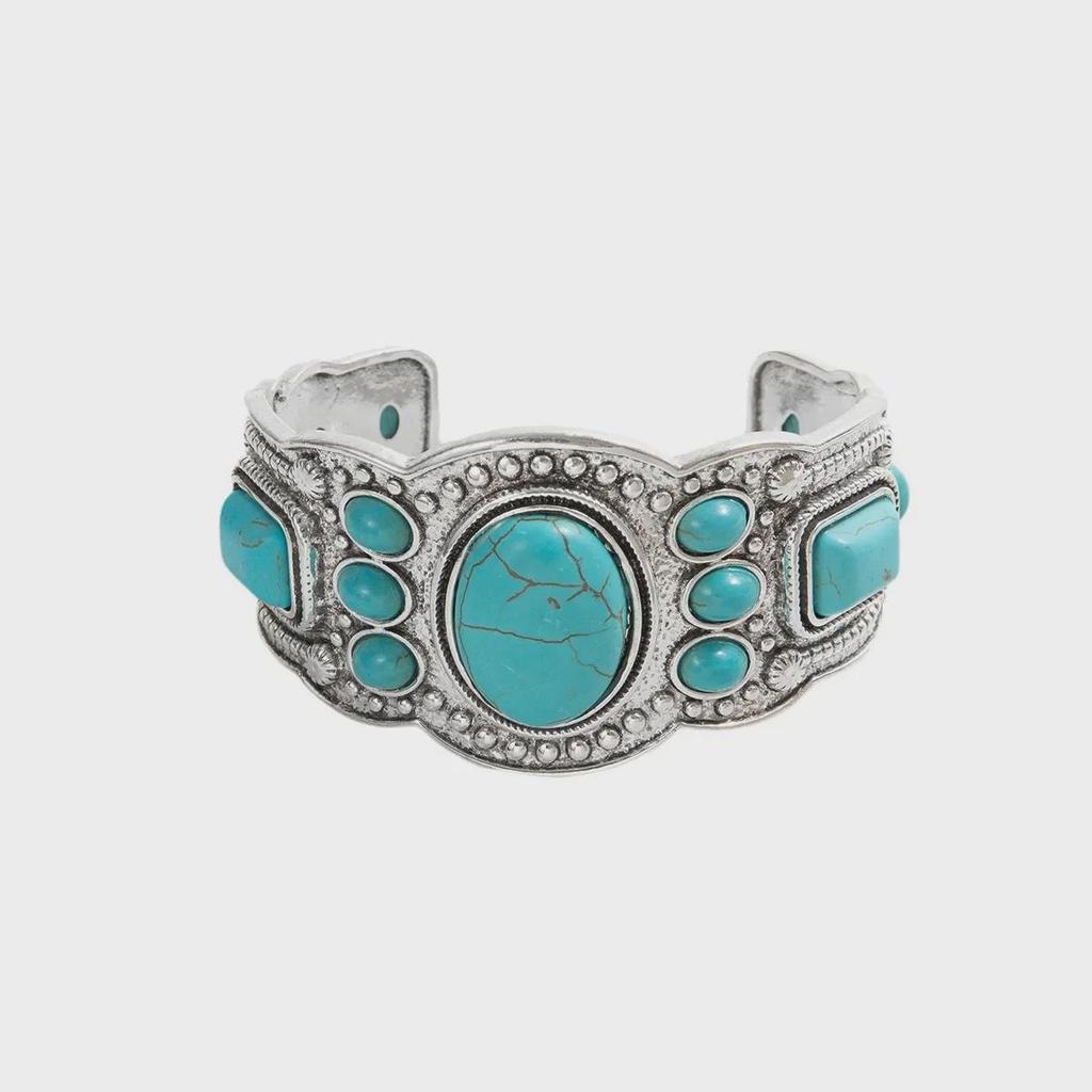 Vintage French Ethnic-Style Turquoise Bohemian Women's Bracelet
