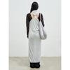 Anggae Twisted Back Knit Dress Gray