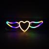 Flying Heart Neon Light Wings Design Kreativ form USB/batteridrevet neonskilt LED-lampe Festdekorasjon