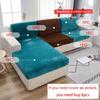 Capas de assento de sofá de veludo para sala de estar elástico travesseiro almofada canto slipcovers sofá decorativo seccional funiture protetor