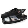 NUZAMAS Portable Fishing Bag, Steel Wire Fishing Tackle Bag, Black Fishing Tackle Tool Storage Bag, Fishing Rod Bag, Leisure Bag