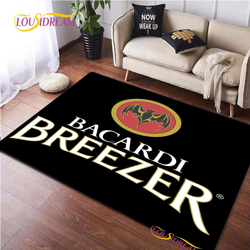 

Логотип рому Bacardi Креативні килими, Килим для вітальні, спальні, домашнього декору, Дитячий, кухонний, для ванної кімнати, Нековзкий килимок для підлоги Alfombra 40x60cm