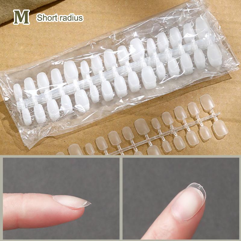 300 Pcs/Bag Fake Nail Tips Matte Coverage Transparent False Nails Tips Gel Nails Extension Diy Practice Nail Tool