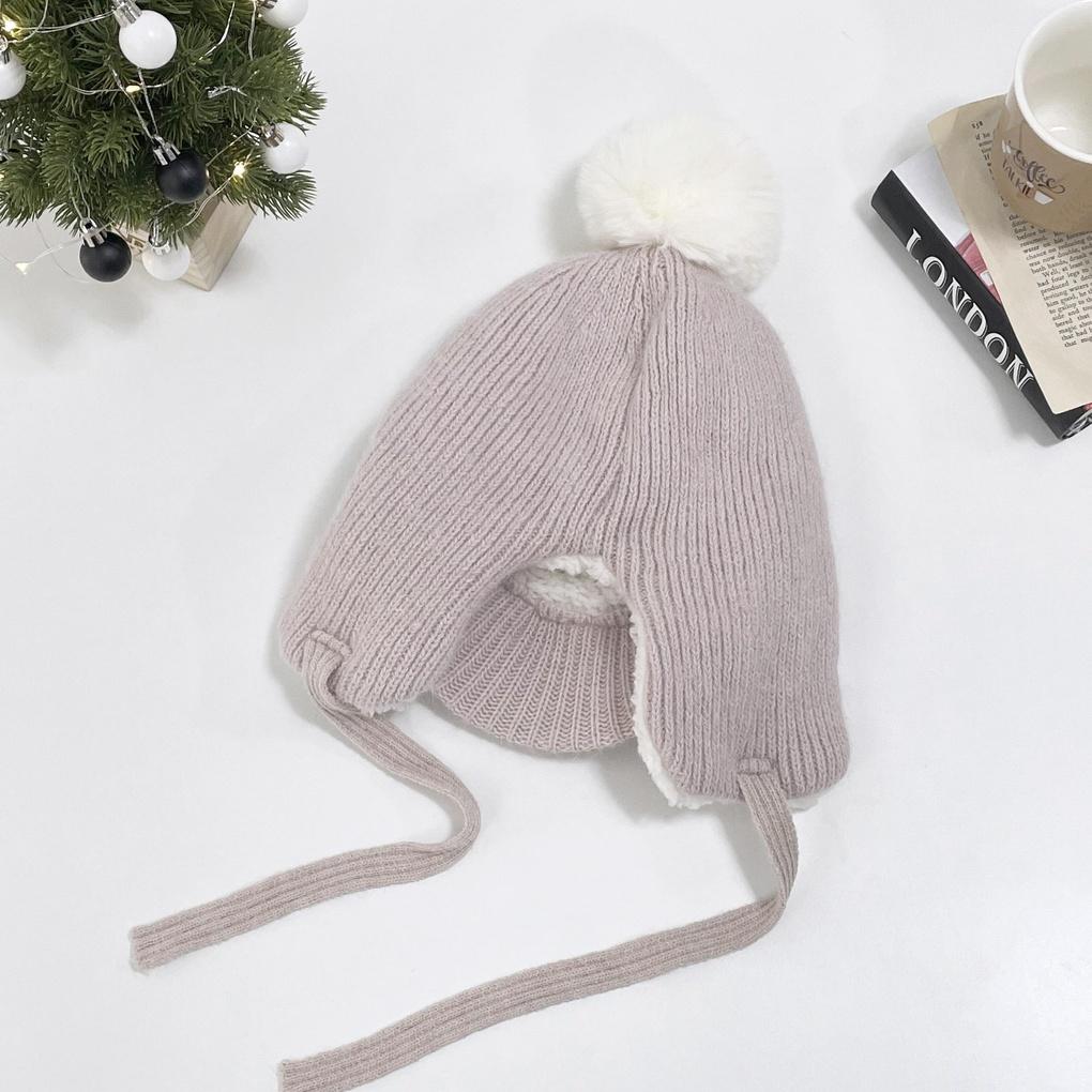 Women's and Men's Daily Angora Pom-pom Earflap Hat