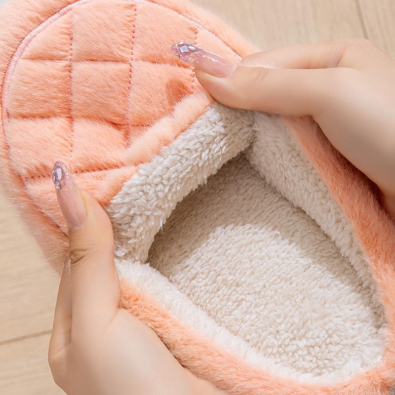 Pineapple Cotton Slippers Cartoon Indoor Shoes Autumn and Winter Home Warm Bed and Breakfast Couple Cotton Slippers