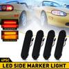 4pcs For MX-5 MAZDA MIATA 1990-2005 LED Side Marker Smoked Light Lens Front Rear