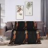 Tung Tung Tung Set Sahur di 6 Coperte Meme Brainrot Morbido Plaid in Peluche per Bambini Sedia Divano Letto Copri Trapunta in Flanella