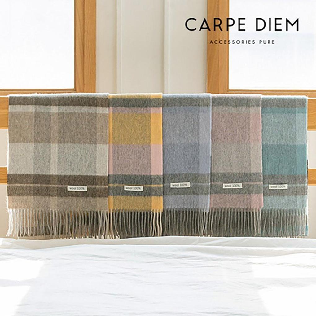 Carpe Diem Check Wool Muffler MF027