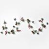 5.9ft Xmas Artificial Garland with Pine Cones Berries Faux Garland Home Decoration for Winter Holiday Party Decor