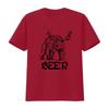 Bear Beer Graphic Funny Cotton T Shirt Freeship Vintage Stretched Top For Everyday Wear Comfortable Designer Clothes