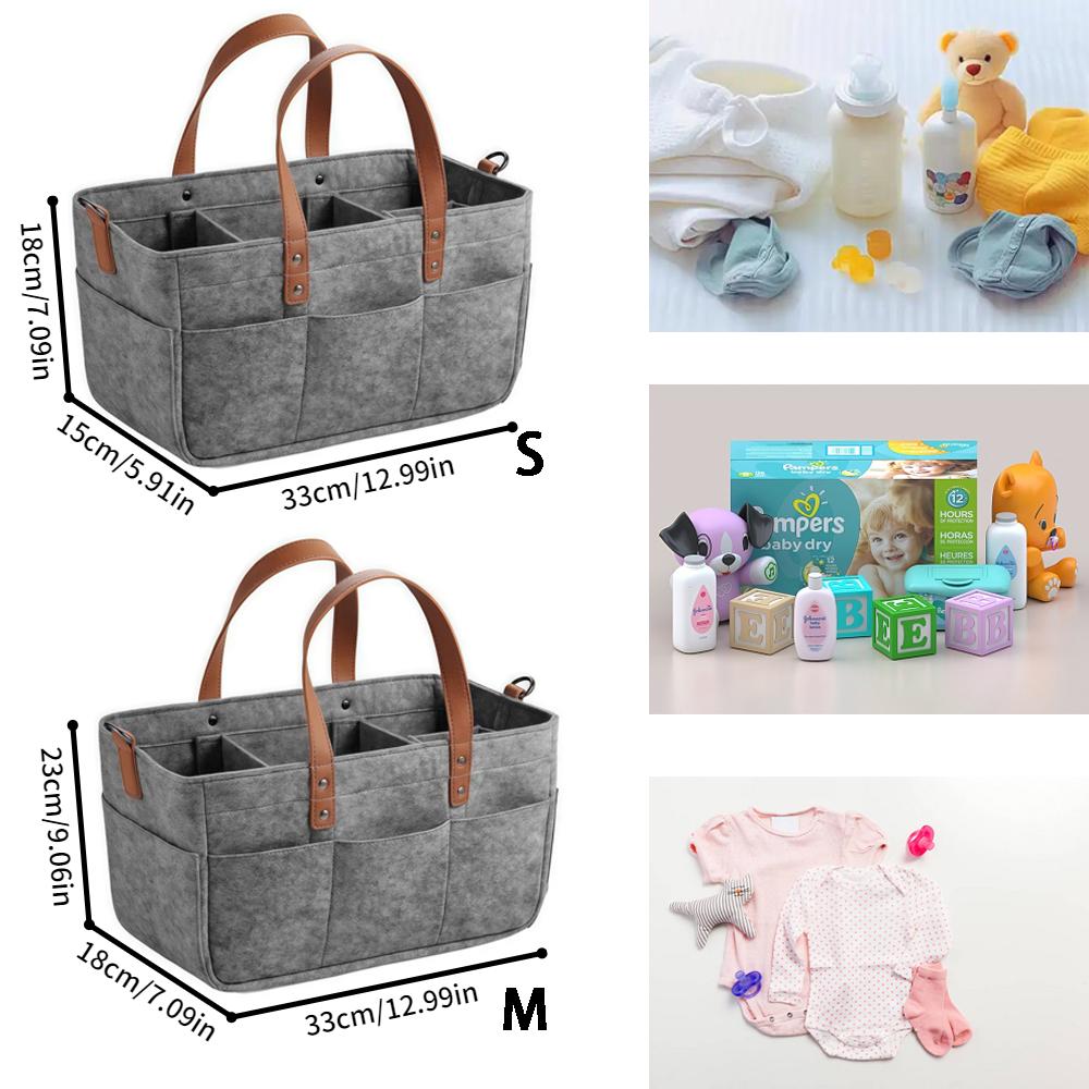 Large capacity diaper bag, felt bag, baby travel storage bag, mommy bag tote bag.zwq