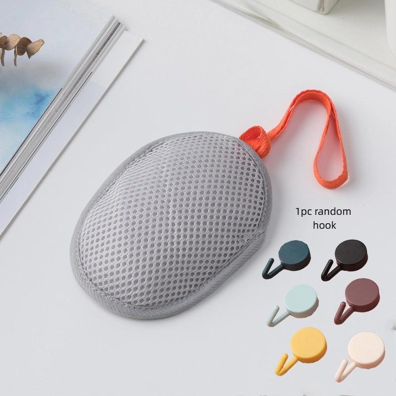 NEW 1PCS Luxury Bath Foam Generator, Double-Sided Mesh Soap Bag with Lanyard, Rich Lather Exfoliating Net for Spa-like Shower