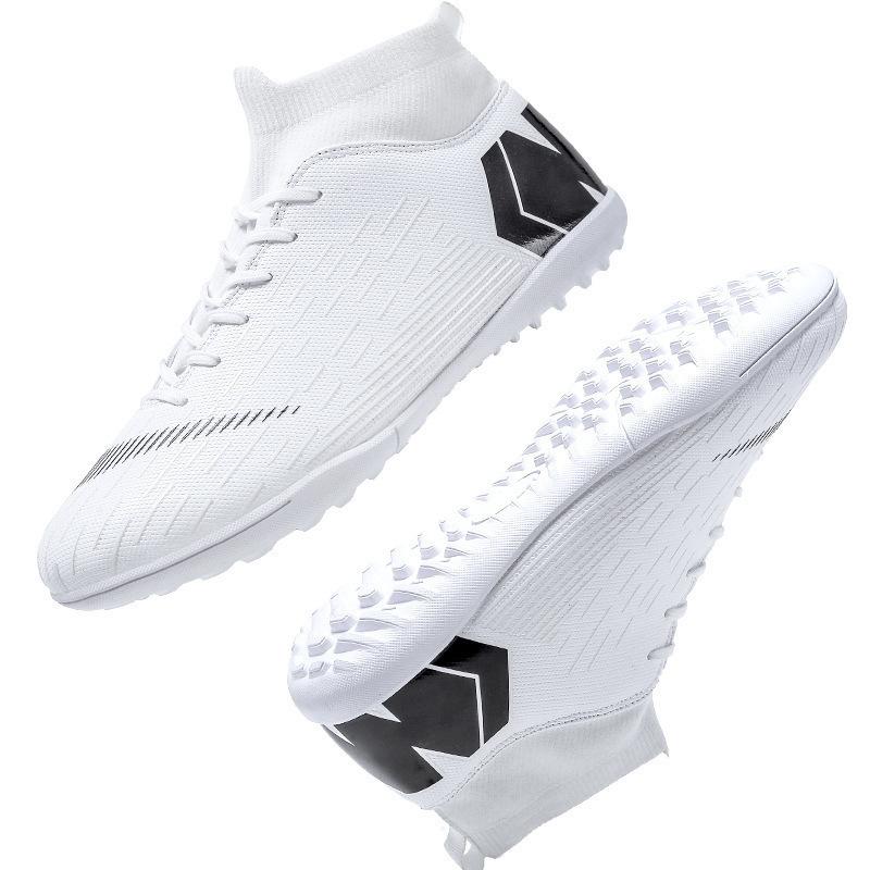 Training Nails Spikes 2025 Students Grass Broken Sneakers Competition Football Shoes Men's High Top New Teens