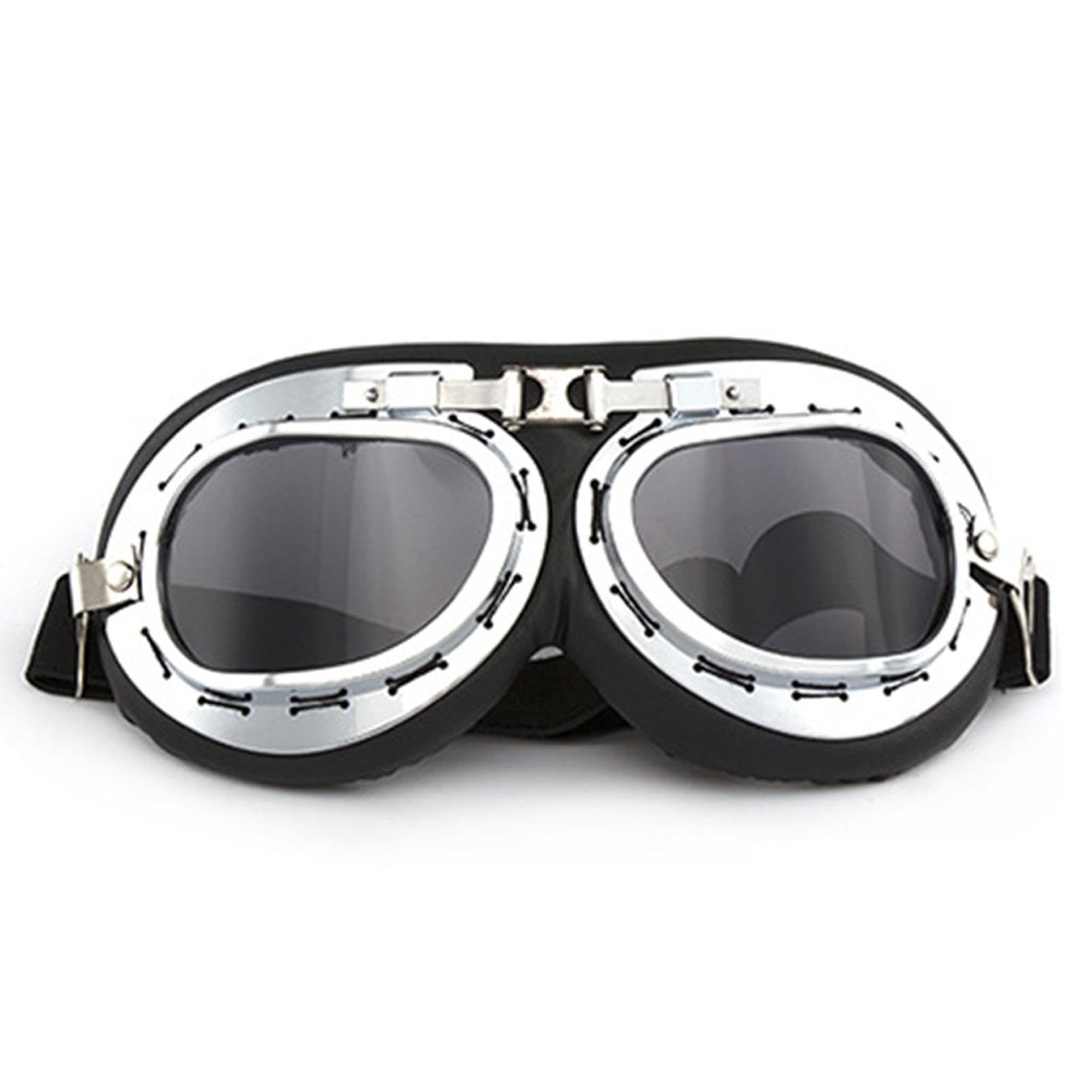 

[Yonuaret] ATV Goggles, Motorcycle Goggles for Men - Windproof Pilot Goggles for Motorcycle Riding, Please refer to the description серый