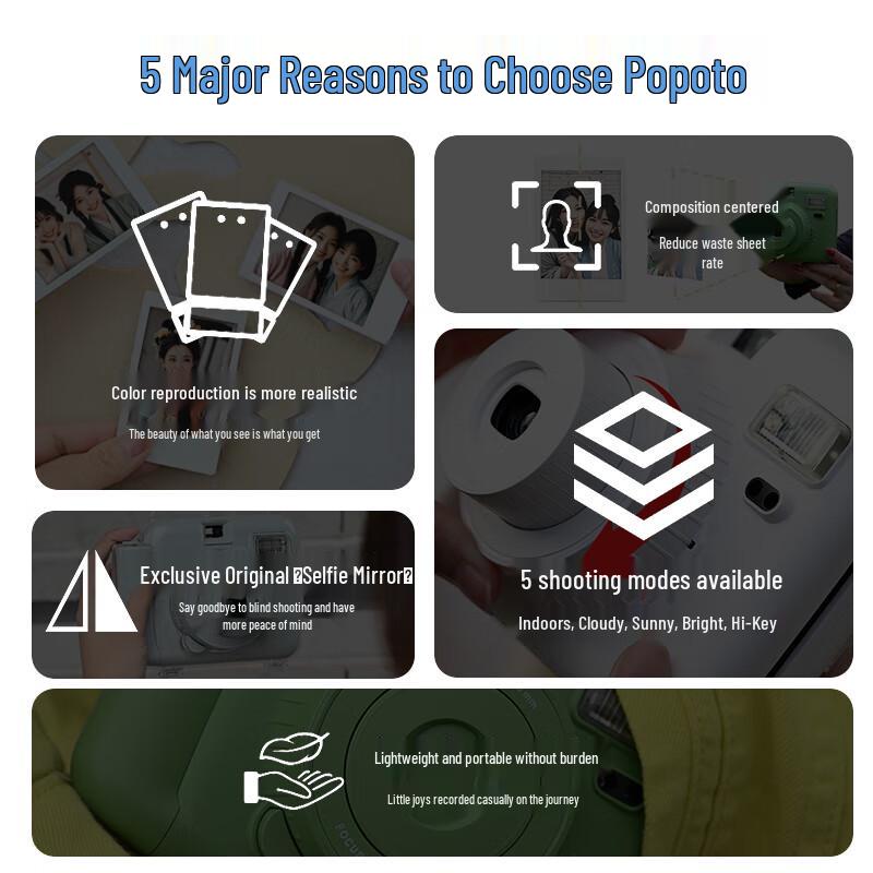 POPOTO Mini Aparat Natychmiastowy (Wersja CN)