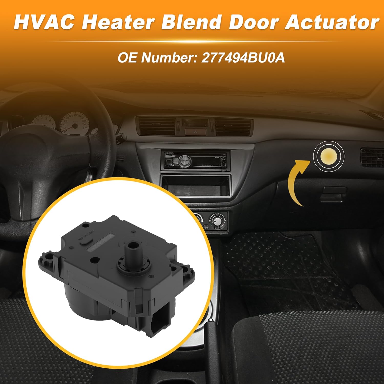 

HVAC Heater Blend Door Actuator for Nissan Rogue 2014-2019 for Nissan Rogue Sport 2017-2022 Replace 277494BU0A HVAC Air Door Actuator