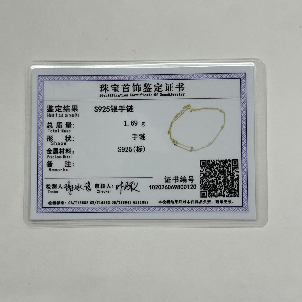 Aide 925 Silver Fine Jewelry Geometric Lucky Flower CZ Sparking Zircon Bracelets For Women Hand Chain Bracelets Jewelry