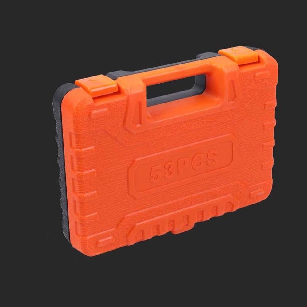 Durable 53PCS Repair Tool Kit Universal Joint Ratchet Wrench Suit  Auto Repair