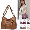 Women's Faux Leather Multi-pocket Crossbody Bag