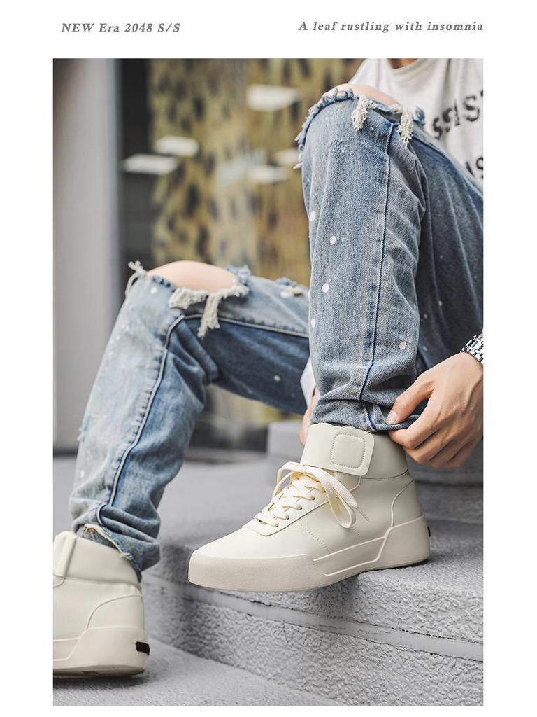 Men's 2025 Autumn High-Top Casual Sneakers - Trendy, Versatile Student Sports Shoes