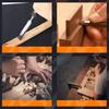 Wood Chisels Sharp Chrome-Vanadium Steel Woodworking Plane Carving Knife Anti-Slip TPR Coated Handle Ergonomic Wood Carving Tool