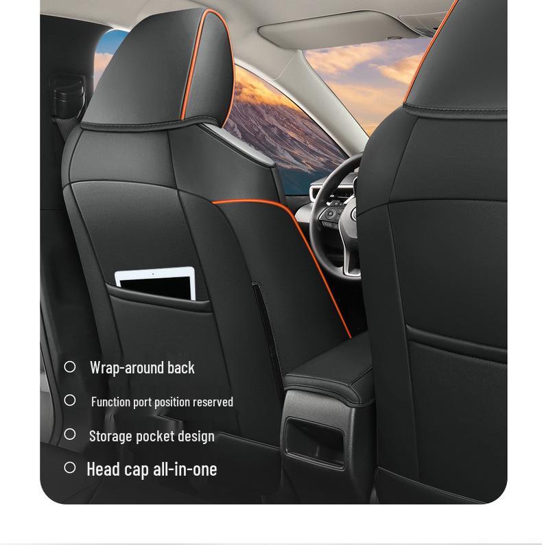 Corolla-Specific One-Piece Leather Seat Cover & Cushion