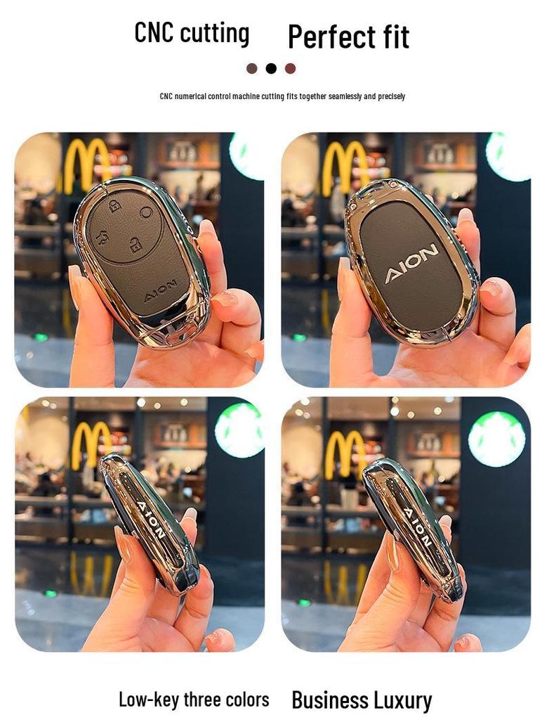 Tyrannosaurus Rex Key Cover for 2024 AION V – Fits GAC SUVs & New Energy Vehicles with Full-Coverage Metal Buckle.