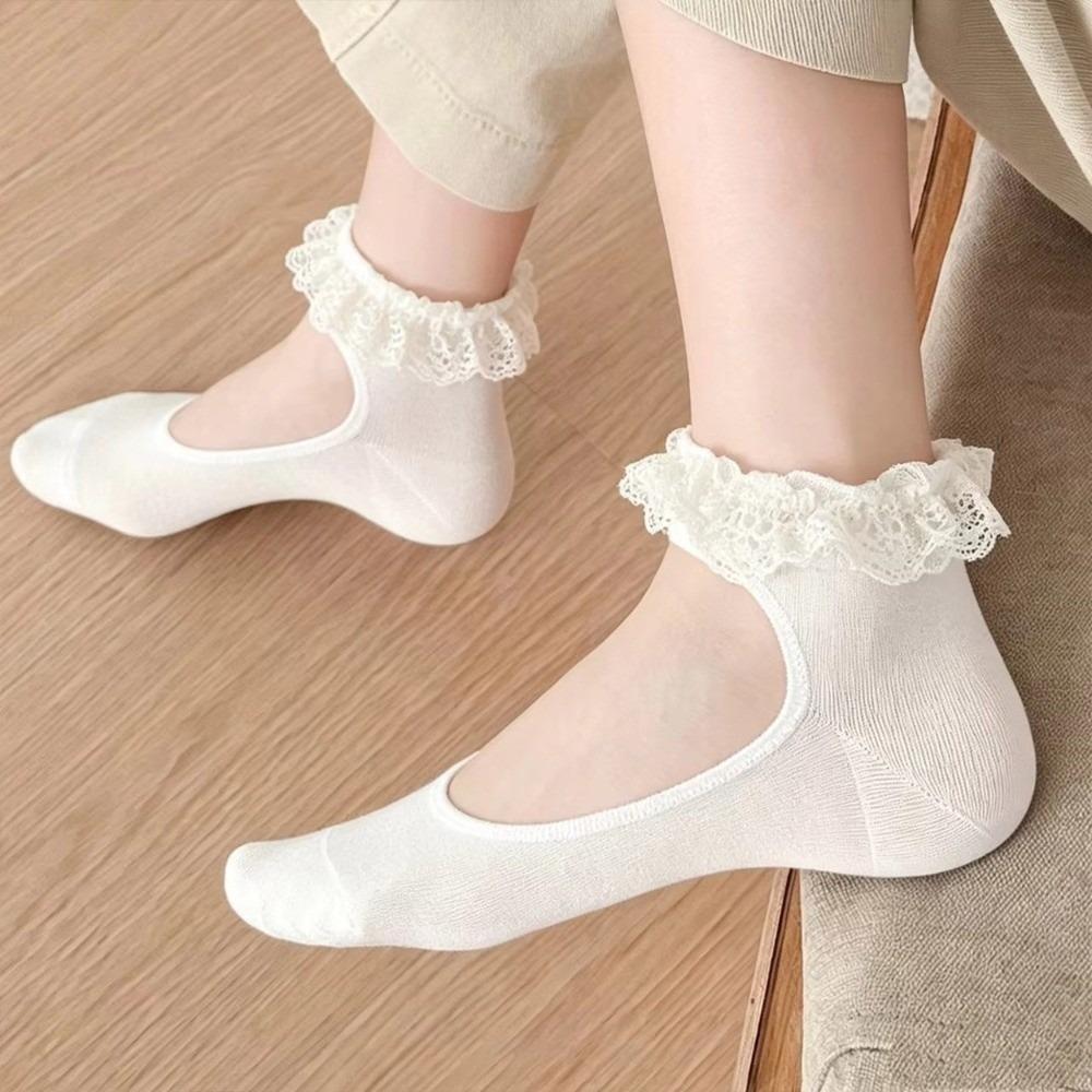 Breathable Ankle Socks Soft Footwear Cotton Socks Thin Ballet Socks Summer Wear