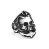 Vintage Gothic 316L Stainless Steel Skull Rings For Men Women Punk Hip Hop Motorcycle Band Jewelry Halloween Gifts